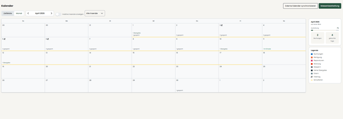 Kalender Screenshot