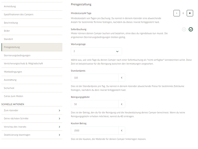 Preisgestaltung